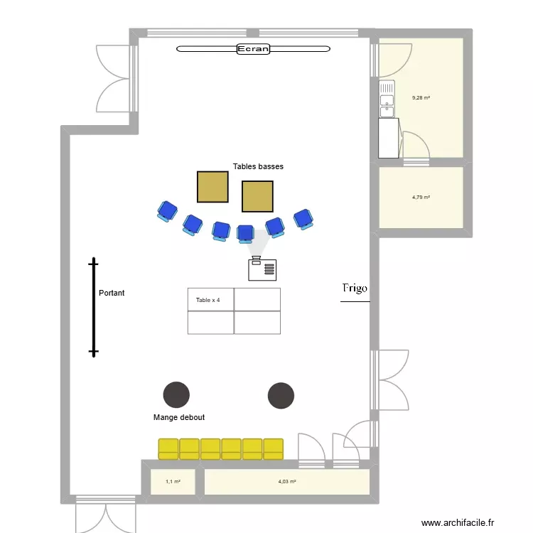 Ory loge confort. Plan de 4 Pièces et 19 m² Ory loge confort. Plan de 4 Pièces et 19 m²