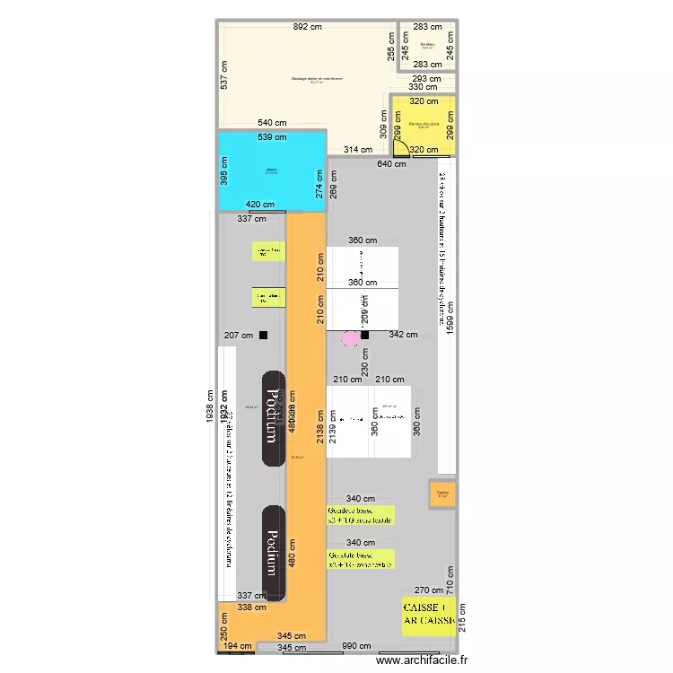 Giant Store. Plan de 