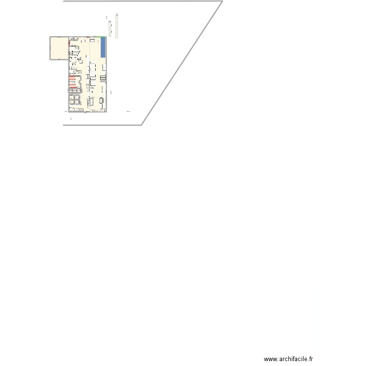 sdg12 + loyer 3000'ca. Plan de 17 pièces et 2242 m2