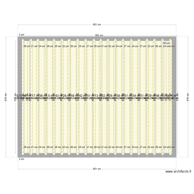 win plancher. Plan de 21 pièces et 26 m2