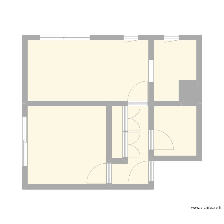 GAUVRIT - ROUEN. Plan de 7 pièces et 33 m2