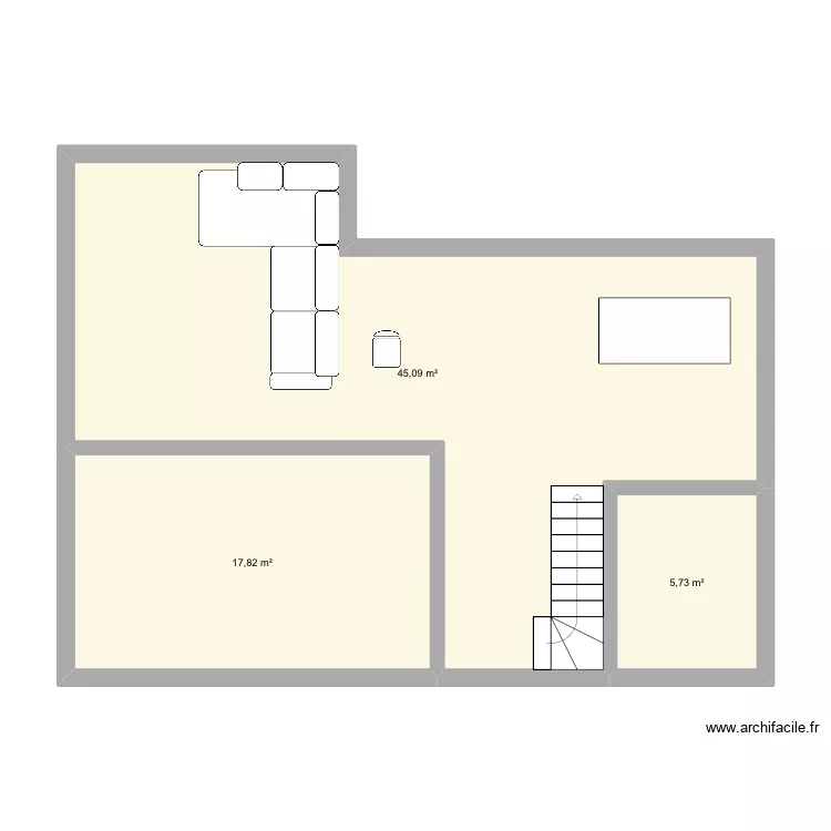 Test. Plan de 3  et 69 m²
