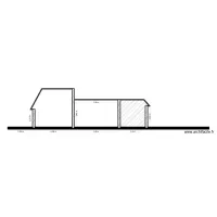 Plan de coupe maison extension