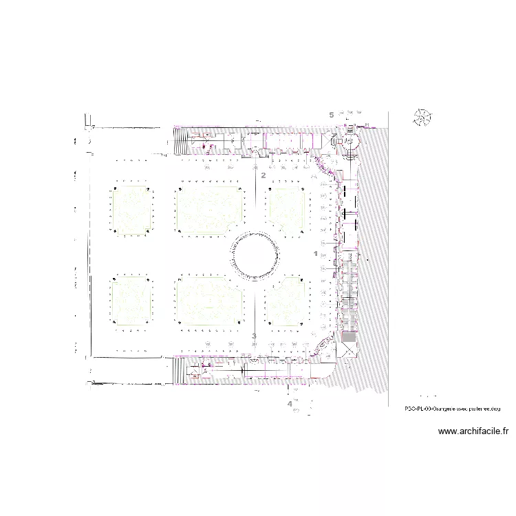 Orangerie de Versailles. Plan de 