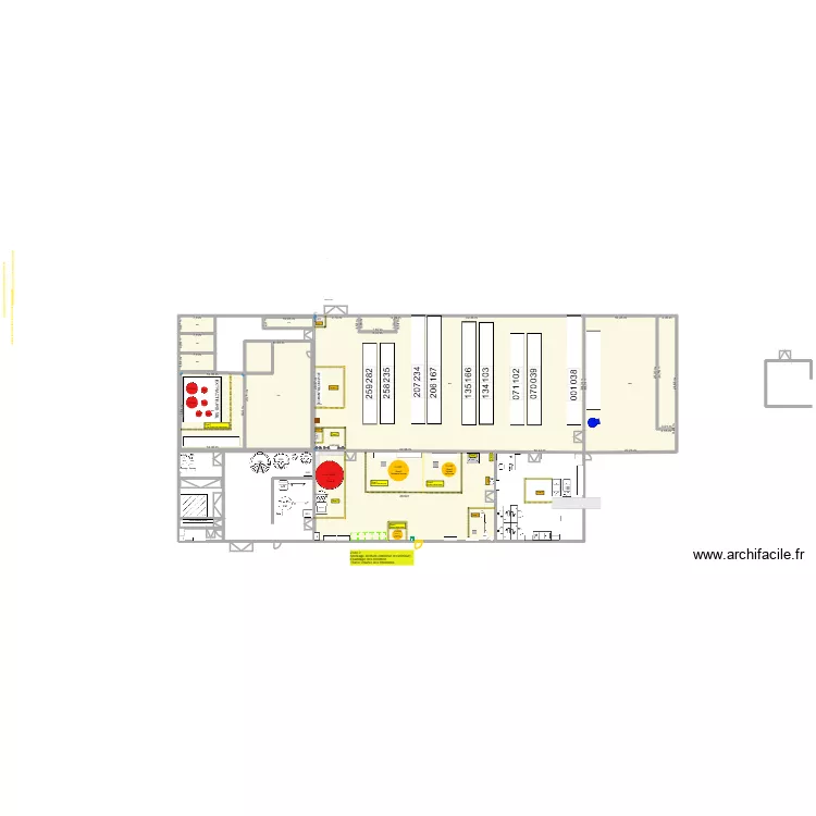 Zoning ATEX. Plan de 9  et 3847 m²