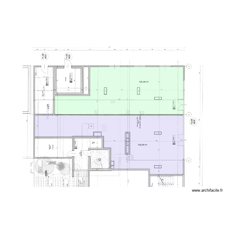 B&eacute;ziers HOURS Cellule 3 et 4. Plan de 