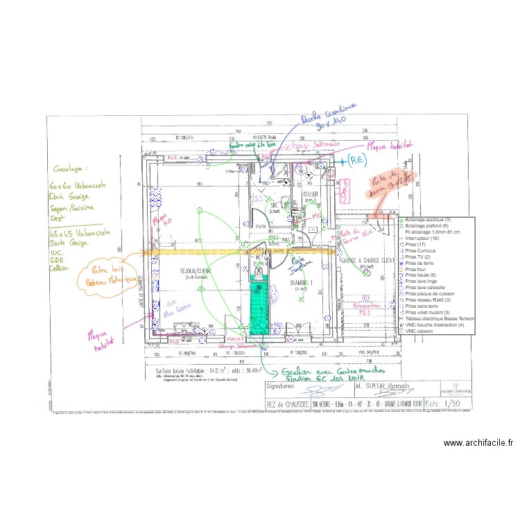 SUEUR. Plan de 0 pièce et 0 m2