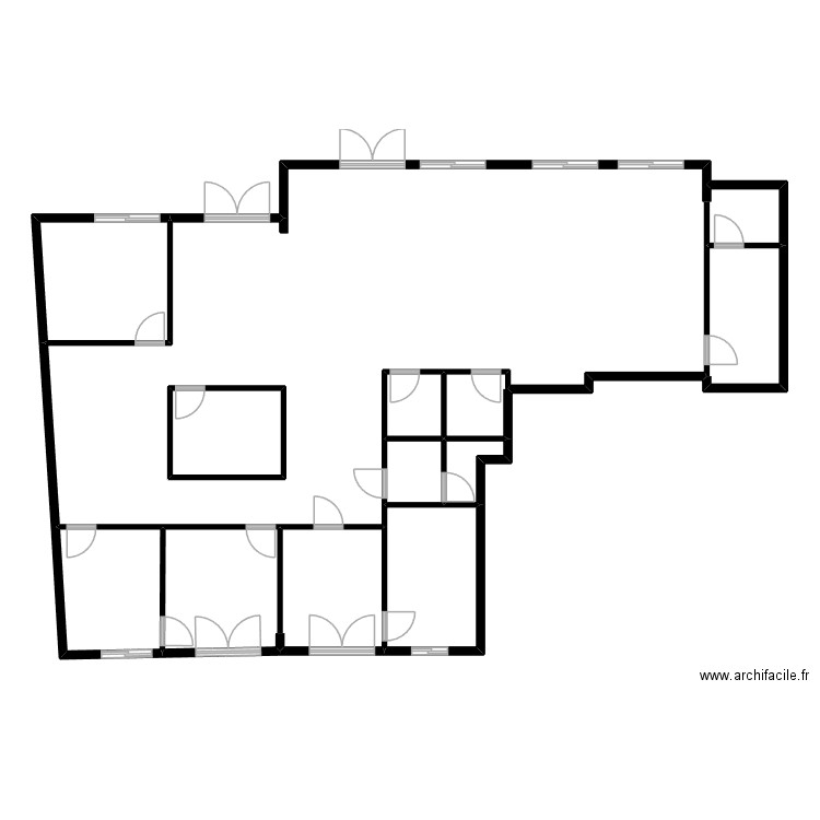 sese2. Plan de 13 pièces et 199 m2