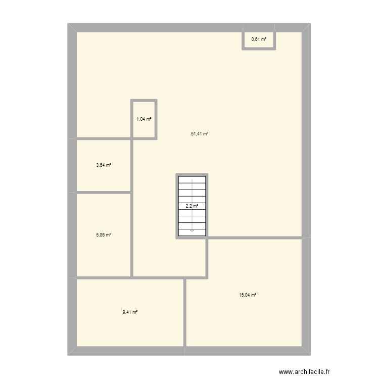 simonin. Plan de 8 pièces et 89 m2