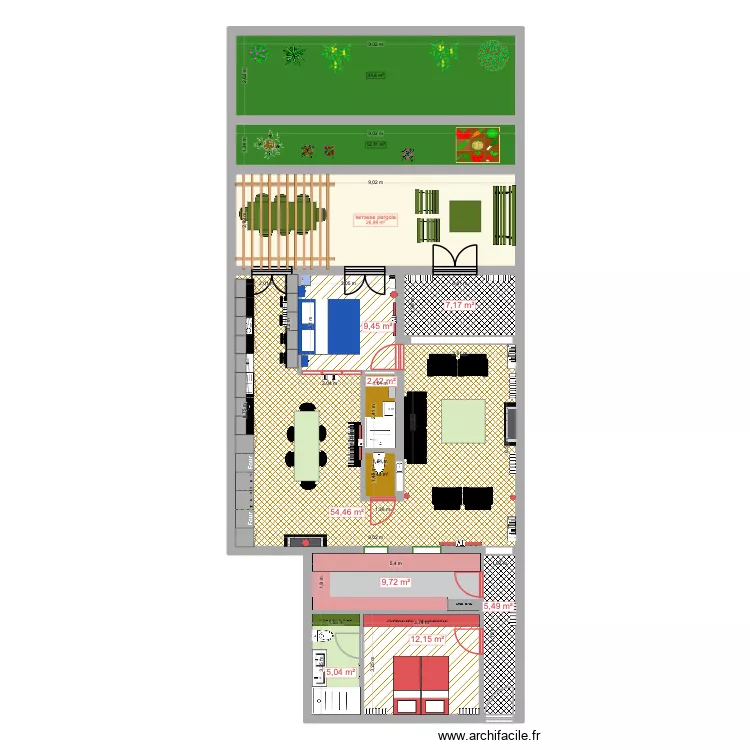 131 POMPE 28. Plan de 12  et 170 m²