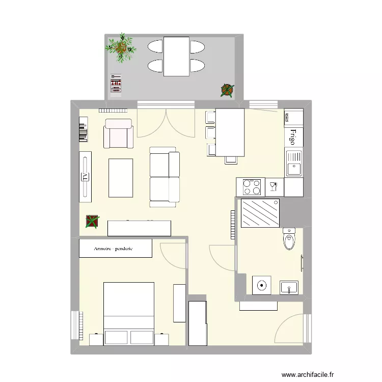 Appartement F2 lot 110 Les Sélestines à Colmar. Plan de Appartement F2 lot 110 Les Sélestines à Colmar. Plan de