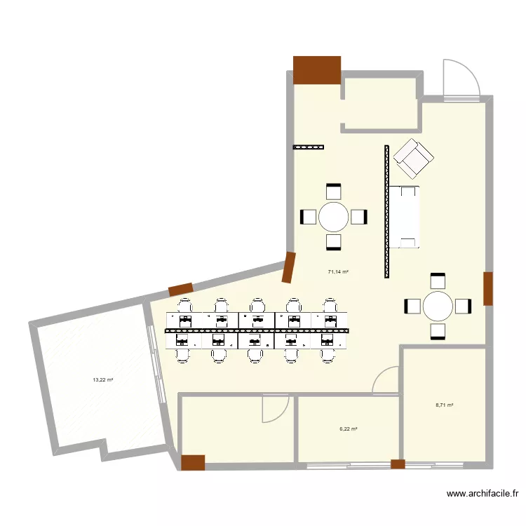 bureau. Plan de 4 et 99 m² bureau. Plan de 4 et 99 m²
