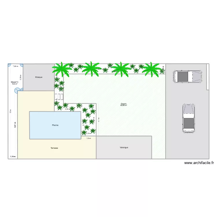 Pons3. Plan de 9 pièces et 303 m² Pons3. Plan de 9 pièces et 303 m²