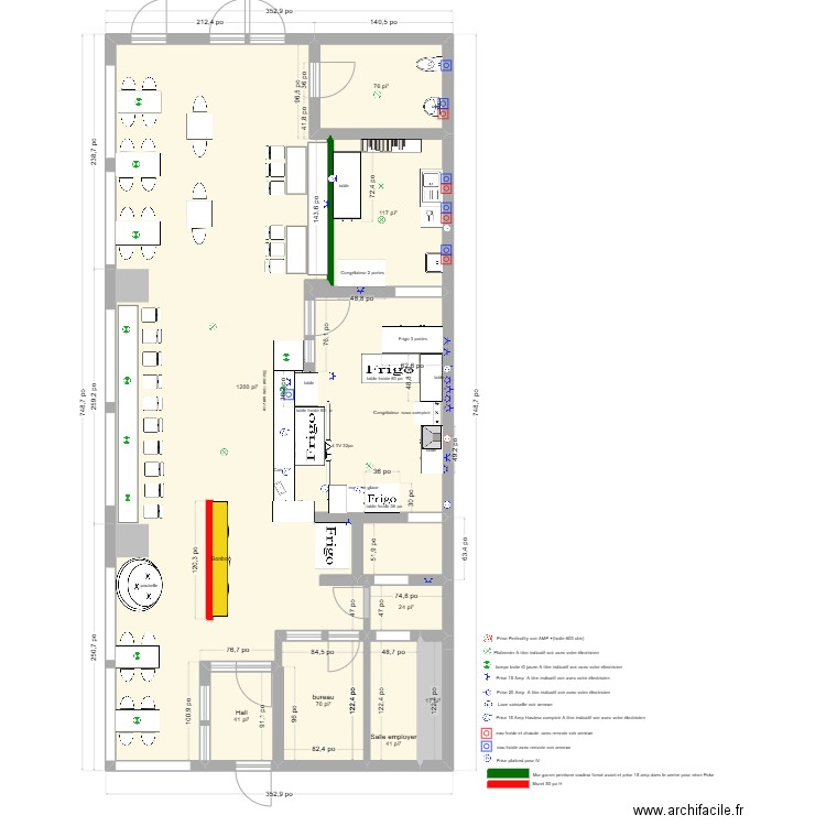 Drummond 2. Plan de 8 pièces et 147 m2