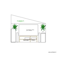 Mur lateral sejour TV à gauche