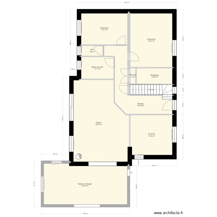 COURTOIS_R0. Plan de 24 pièces et 234 m2