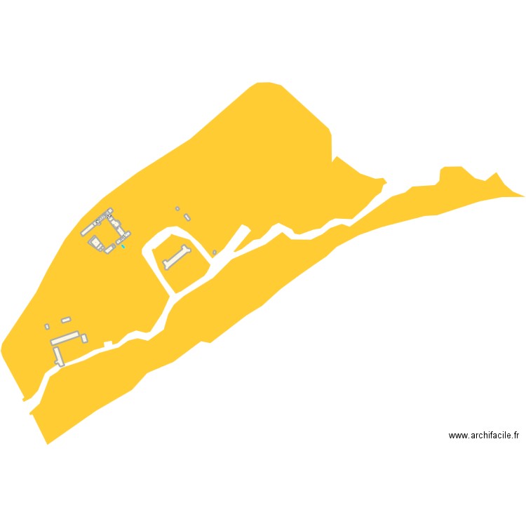 domaine de Rère (Theillay). Plan de 83 pièces et 5460 m2