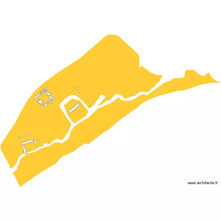 domaine de R&egrave;re (Theillay). Plan de 