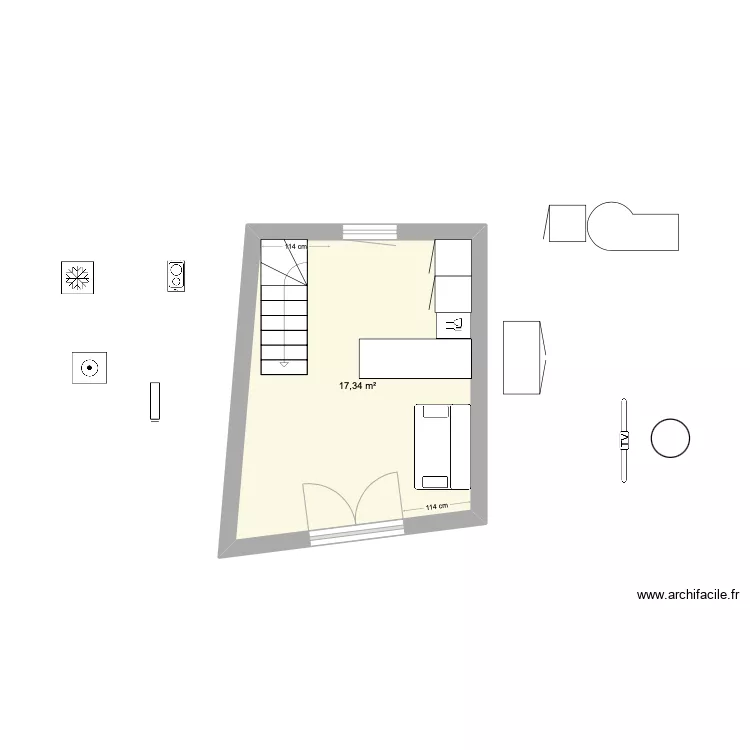 T2 Veyrignac 1. Plan de 