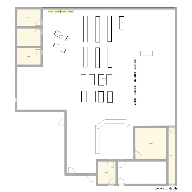 ESLT. Plan de 7 pièces et 426 m2