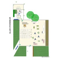 Plan annexe pavillon avec rond