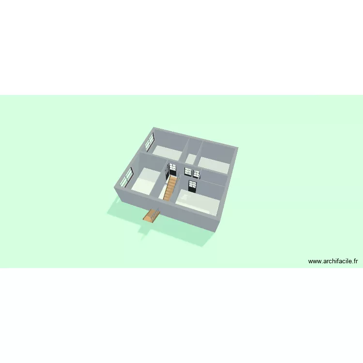 1er. Plan de 8  et 68 m²