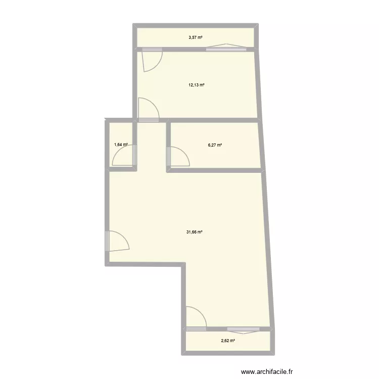 Projet Riviere Pilote. Plan de 6  et 58 m²