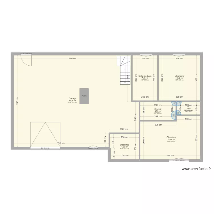 LHOSPITAL SOUS SOL. Plan de 