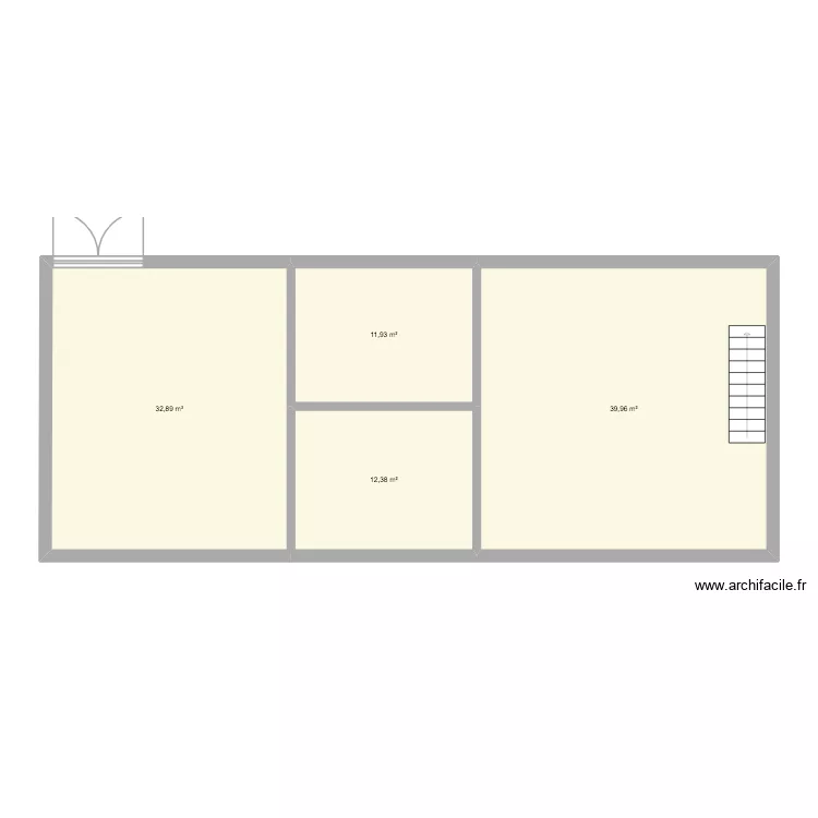 Habere am&eacute;nagement. Plan de 4  et 97 m²