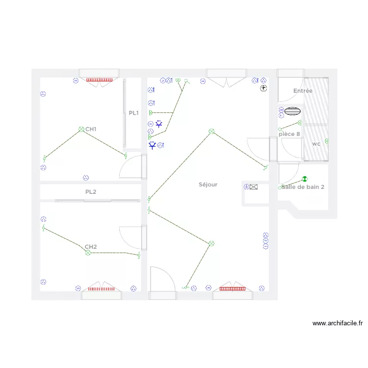RT 24 - 140 Cornac L'Ormeau ELEC RDC. Plan de 