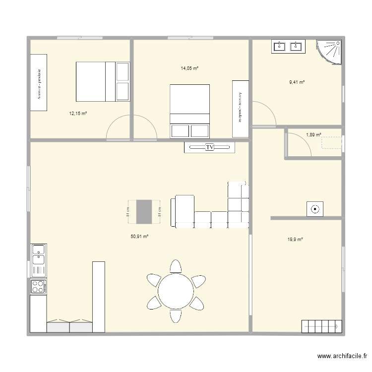 LA MONTAGNE. Plan de 0 pièce et 0 m2