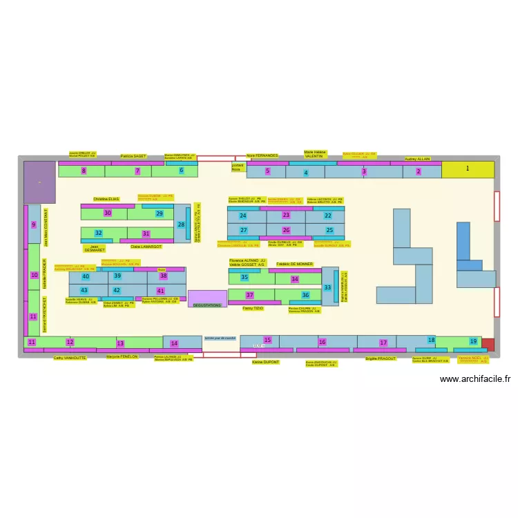 EXPO ESTIVALE 2026. Plan de 1  et 202 m²