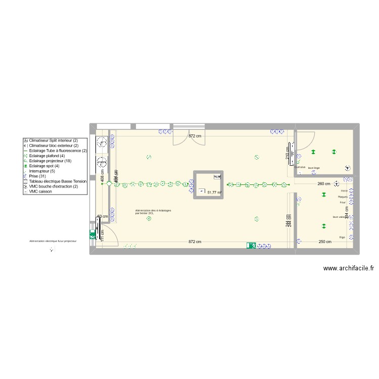 alaric. Plan de 3 pièces et 59 m2