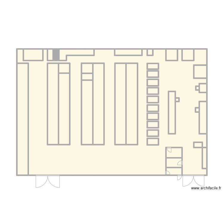 PICK V1. Plan de 40 pièces et 100 m2