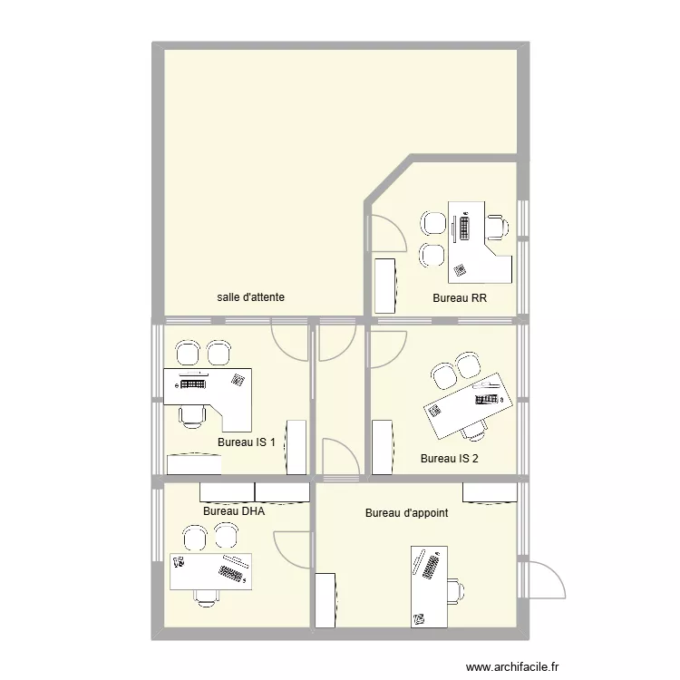 Beauchamp CHU. Plan de 