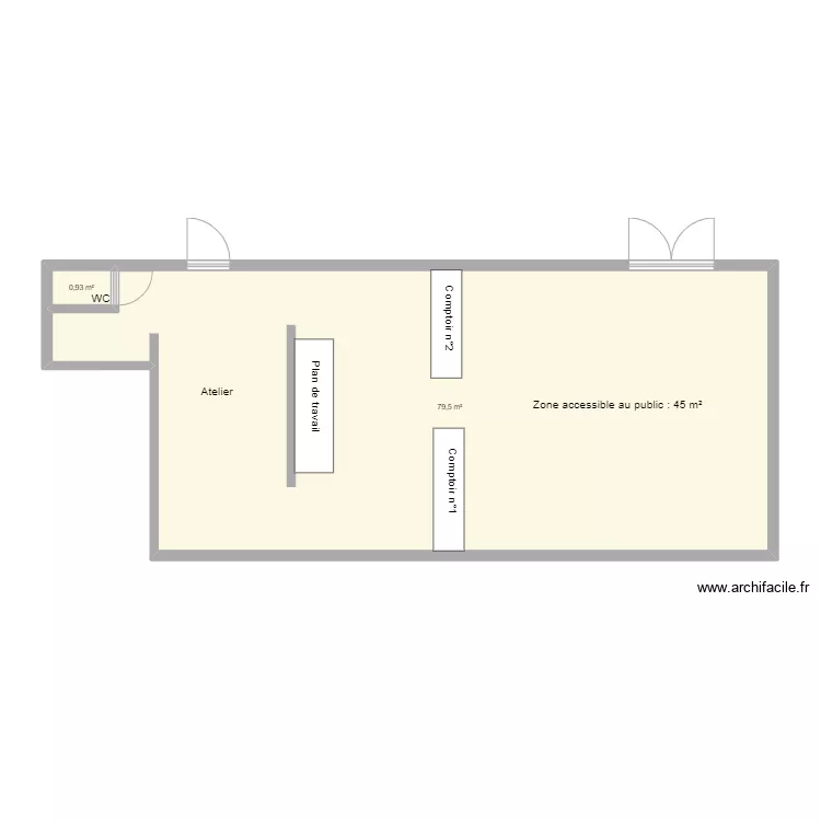 Fleuriste Brebi&egrave;res. Plan de 