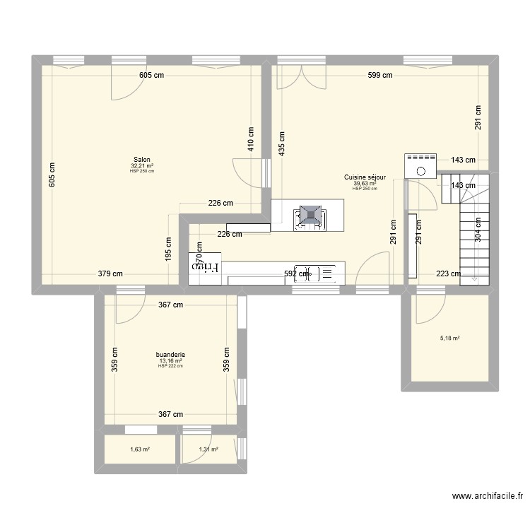 idée rdc. Plan de 0 pièce et 0 m2
