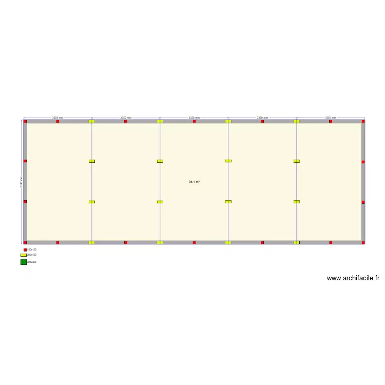 Сваи О 6,1. Plan de 