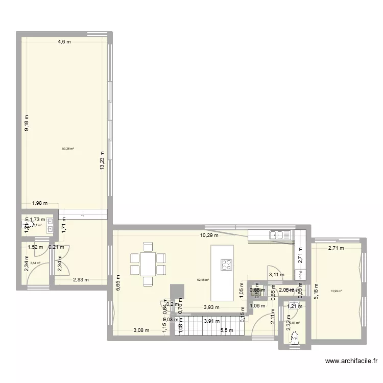Bussière idée sogrenue. Plan de 7 Pièces et 129 m² Bussière idée sogrenue. Plan de 7 Pièces et 129 m²