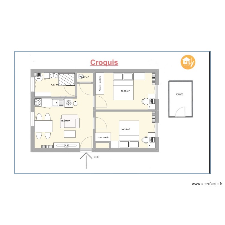 Appartement Asnieres. Plan de 0 pièce et 0 m2