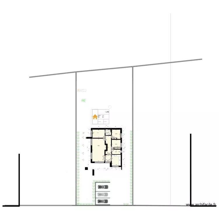 PROJET ETAGE SANS MEUBLE 2EME PROPOSITION H. Plan de 18 Pièces et 233 m² PROJET ETAGE SANS MEUBLE 2EME PROPOSITION H. Plan de 18 Pièces et 233 m²