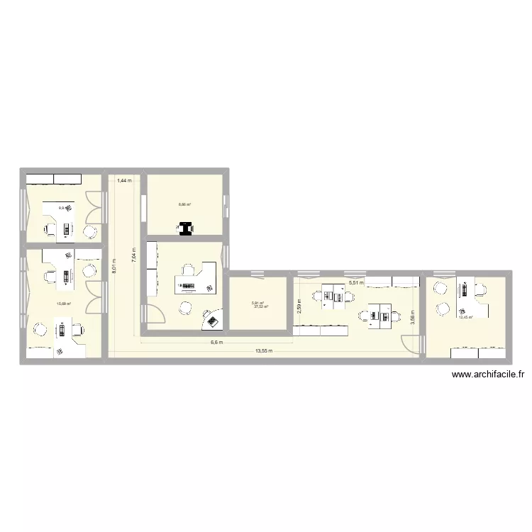 bureau. Plan de 7 et 103 m² bureau. Plan de 7 et 103 m²