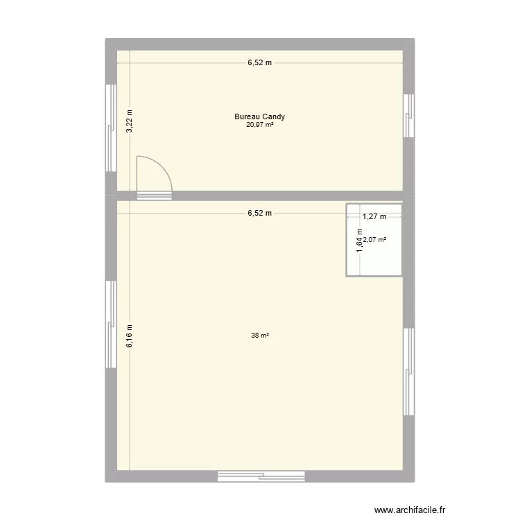 plan 1er étage Messery. Plan de 3 et 63 m² plan 1er étage Messery. Plan de 3 et 63 m²