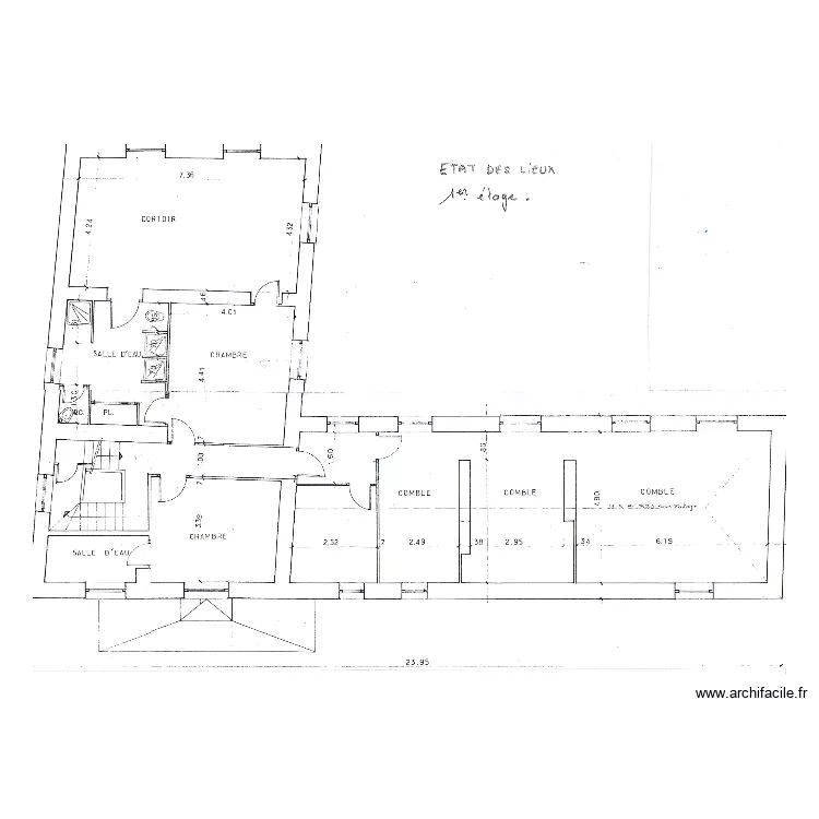 Rayet 1 etage. Plan de Rayet 1 etage. Plan de