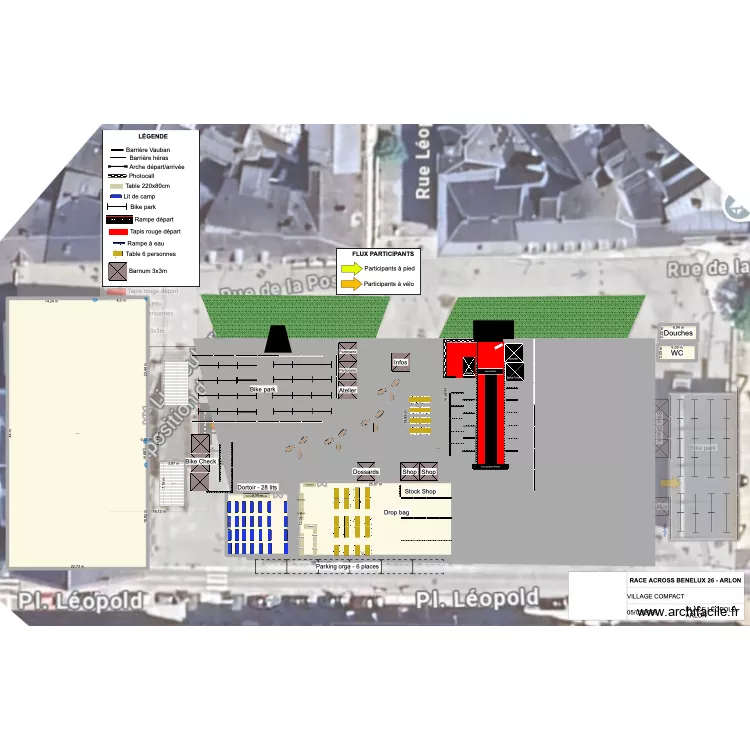 RAB26 - ARLON V2. Plan de 9  et 2120 m²