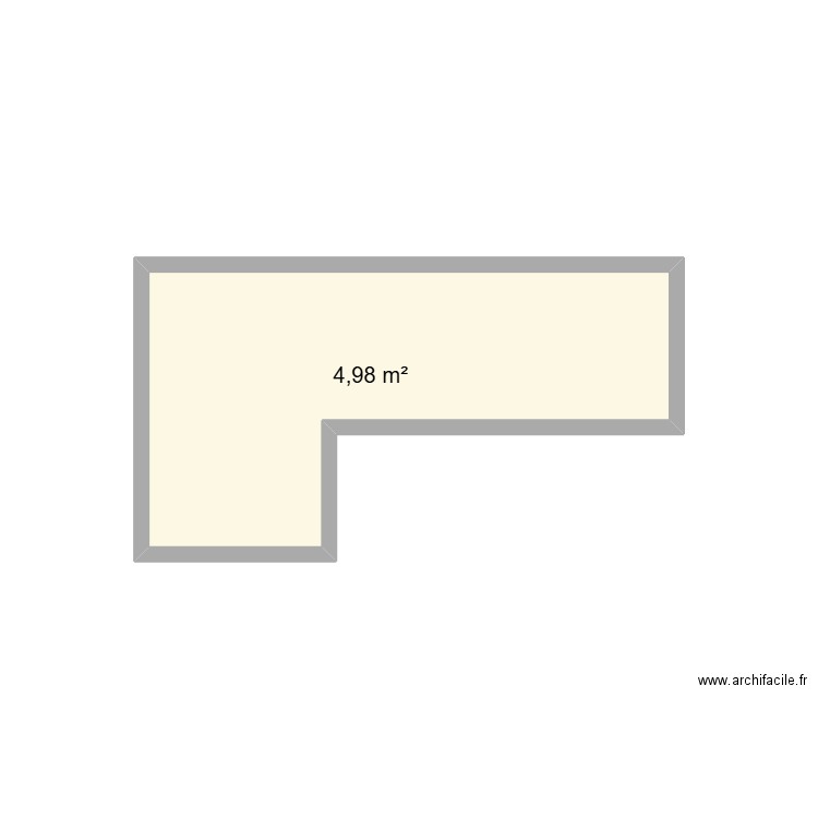 sdn maison 1. Plan de 1 pièce et 5 m2