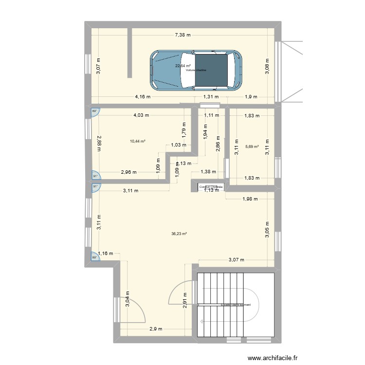 RdC - Version actuelle 1. Plan de 0 pièce et 0 m2