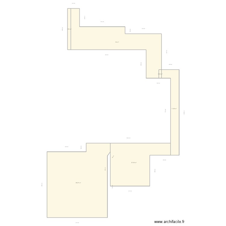 sire Canohes. Plan de 6 pièces et 134 m2