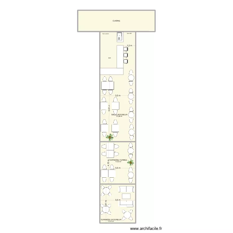 TOGA. Plan de 4 pièces et 82 m²