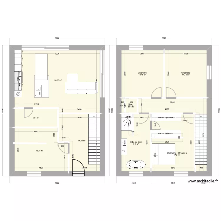 Maison V1 - Meslin. Plan de 0 pièce et 0 m2